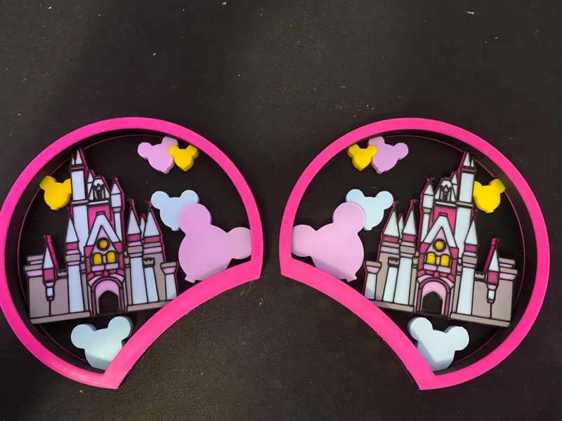Disney Princess Castle Ears for 5 magnet headband