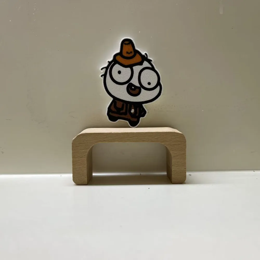 Roadblock Zombie Multi-Color Print Fridge Magnet - Cute Cartoon Badge ...