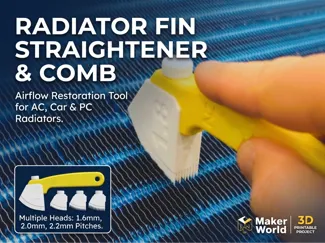 HVAC & Radiator Fin Straightener Comb