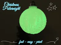 Boule de Noël lithophane aurores boréales — photo 1