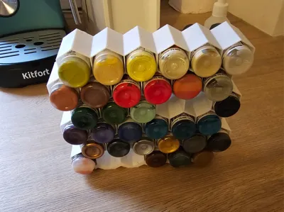 Fusion360 A1 Mini Paint rack // 17 to 20ml/0.57