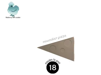 minimalist pizza! (with no real purpose)