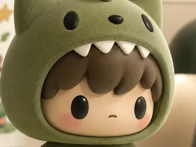 Cute dino kid
