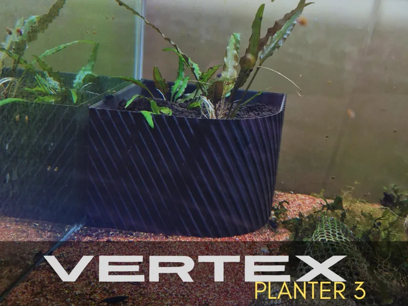 Vertex Planter 3 - diagonal lines