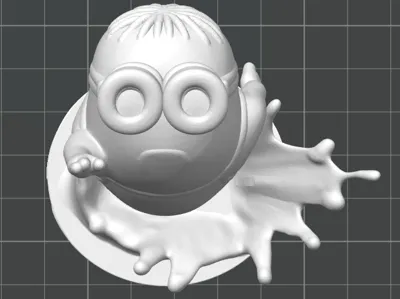 Minion splash swimming