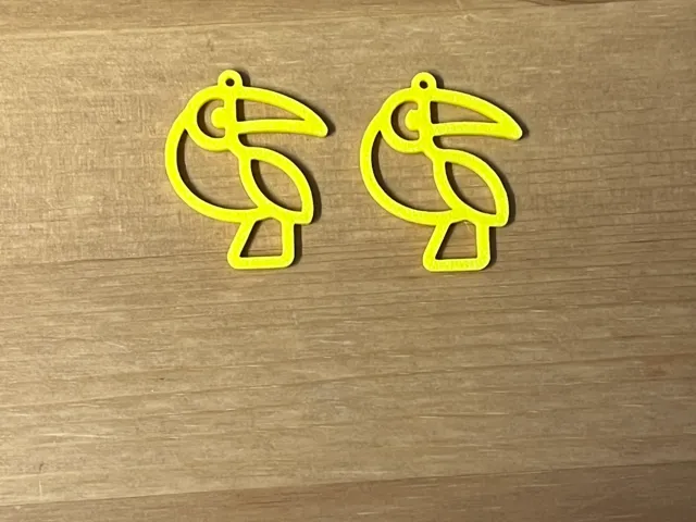 toucan bird earrings