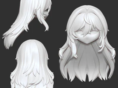 Generic Long Hair Head Cover (Mizta Compatible)