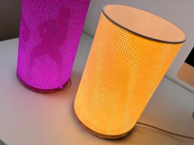 Dot Matrix Pattern Desk Lamp