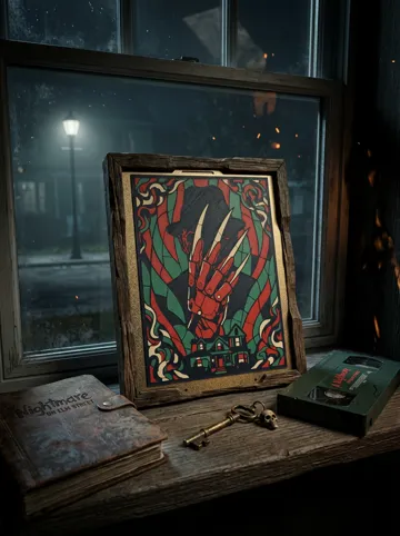 Cuadro decorativo en 3D: Freddy Krueger Stained Glass Wall Art — vista de referencia 5