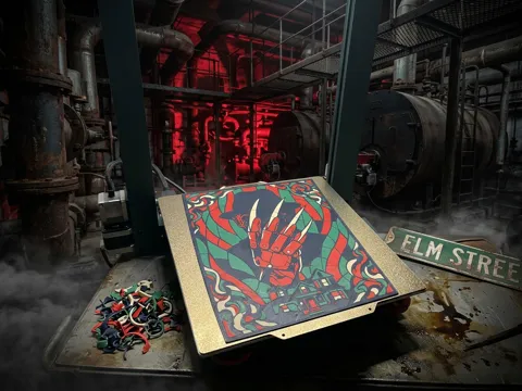 Cuadro decorativo en 3D: Freddy Krueger Stained Glass Wall Art — referencia de MakerWorld