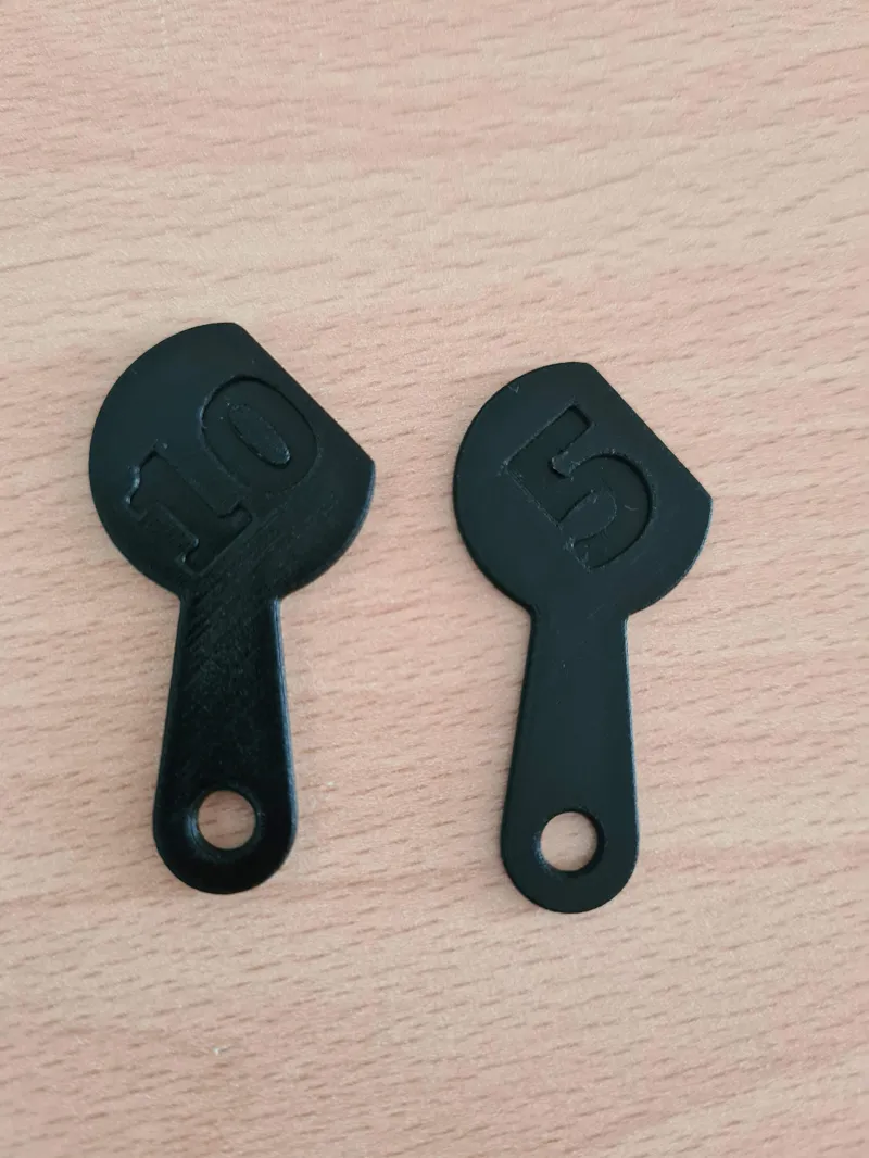 Shopping cart coins 5 and 10 CZK - REMOVABLE