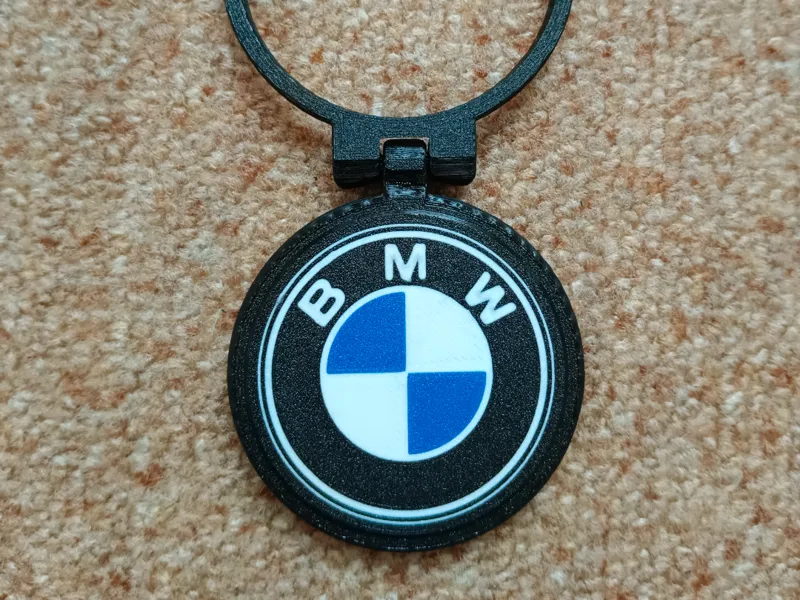 removable BMW emblem to lid metal cans
