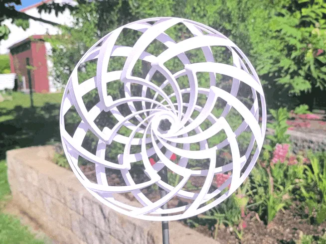 Optical Illusion Wind Spinner - Self adjusting view 2