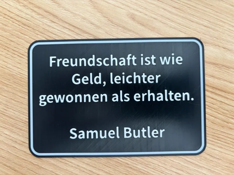 Schild Freundschaft