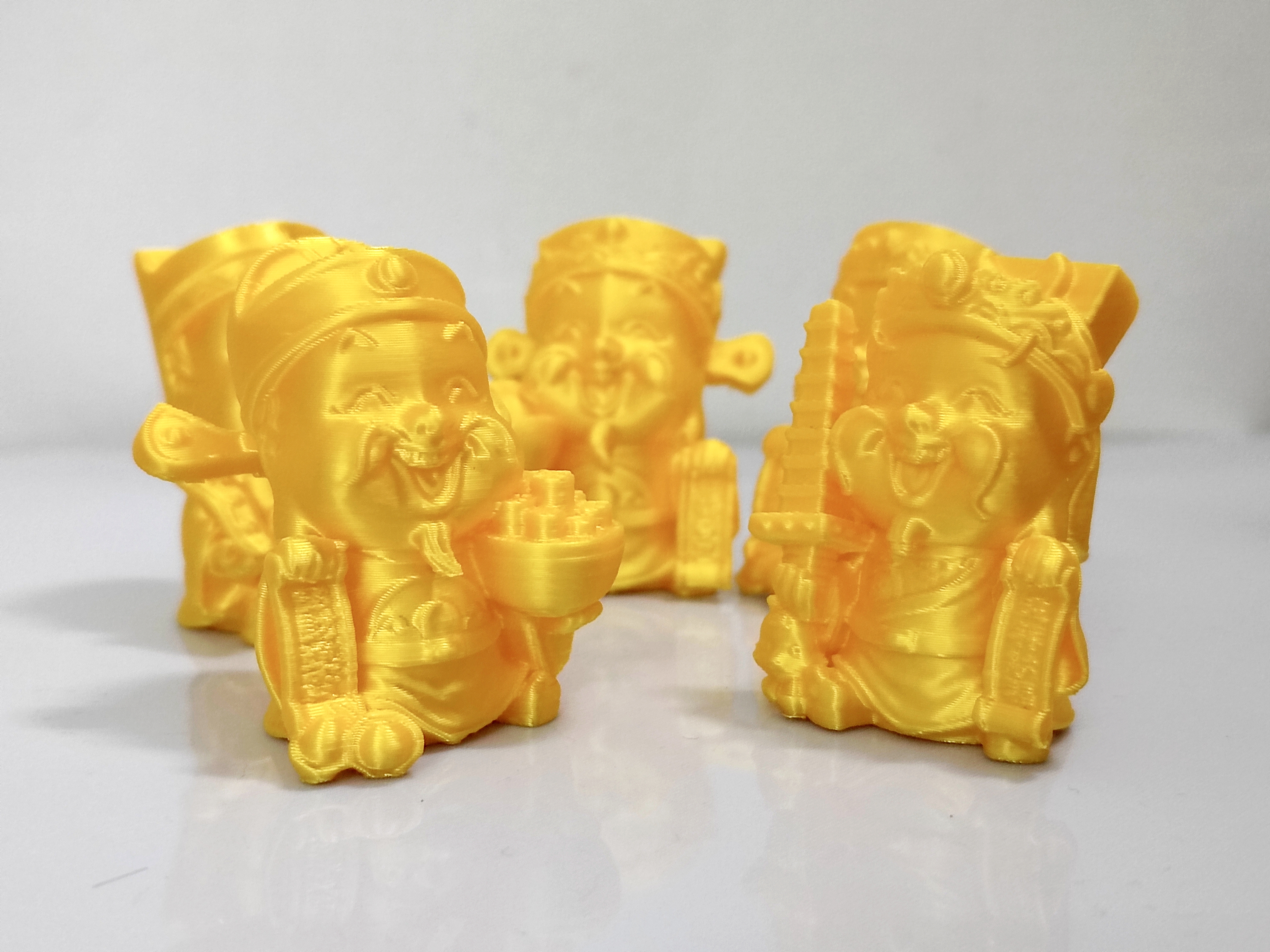 Miniatura 1 do modelo 3D 五财神摆件 钥匙扣吊坠