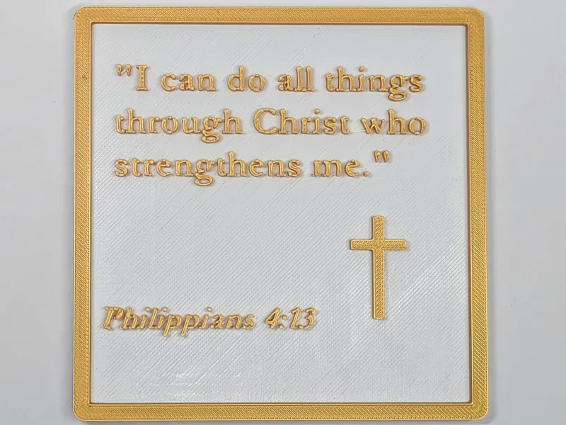 Philippians 4:13 Bible Plaque