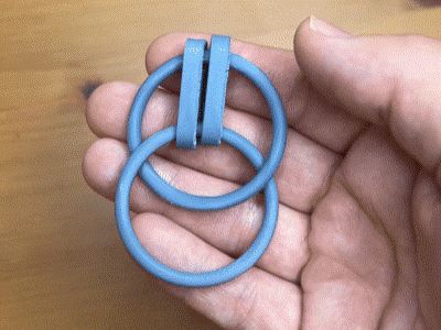 Infinity Rings Fidget Toy – Drehbare Ringe
