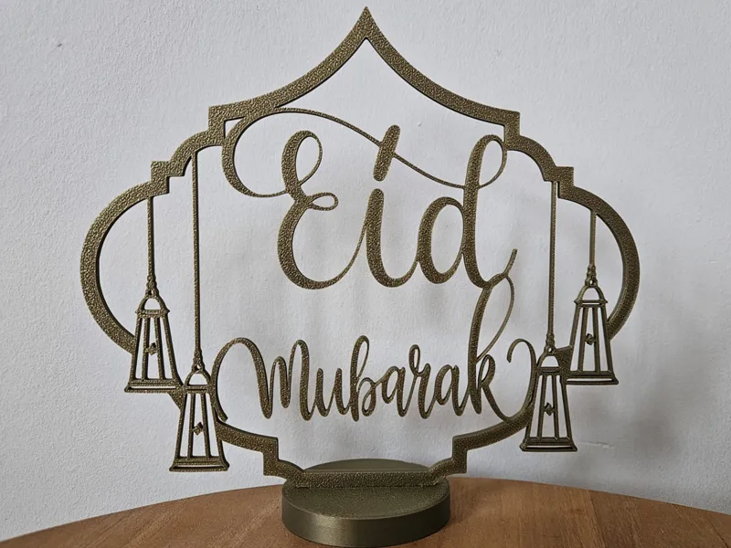 Eid mubarak tabletop decoration