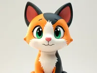 0.2mm Layer | PLA | Easy Print Calico Kitten