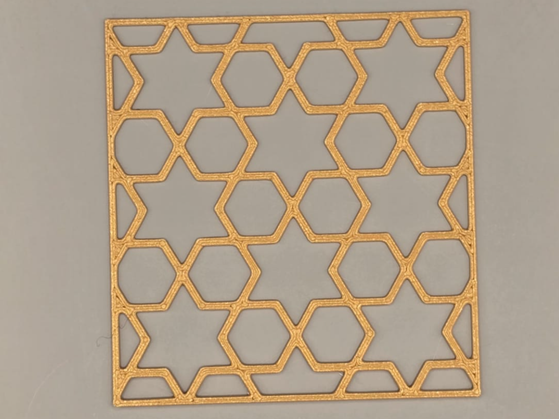 Star Stencil Baroque Border