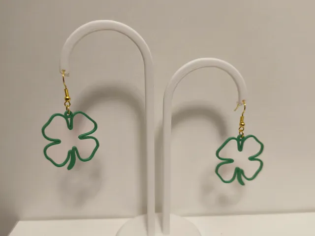 Boucles d'oreilles trèfle