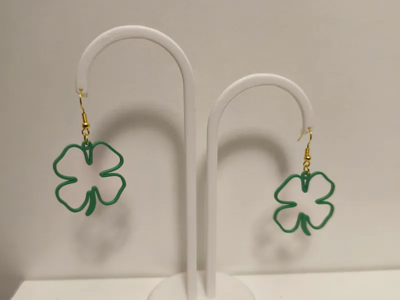 Boucles d'oreilles trèfle