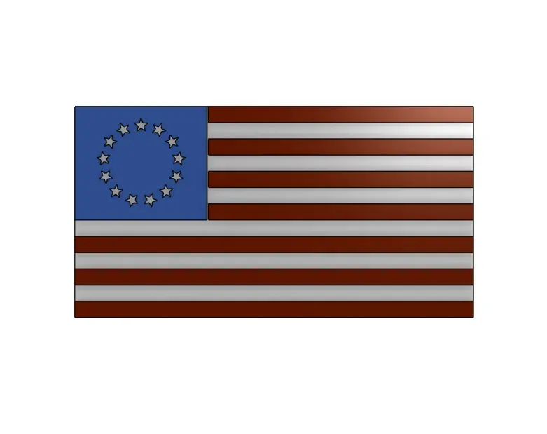 Betsy Ross Flag - No AMS by ShopTeacher - MakerWorld
