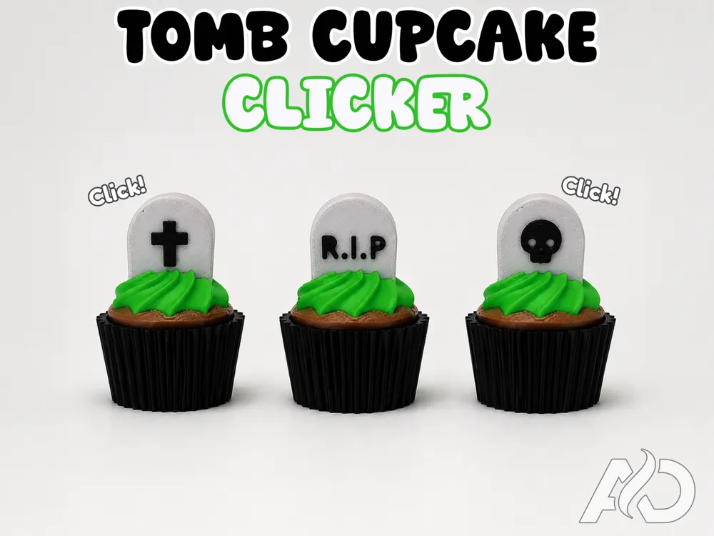 Objeto manipulable: TOMB CUPCAKE CLICKER. Referencia del modelo original.