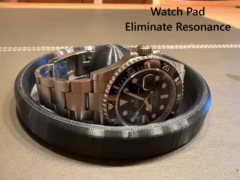 Watch pad for night stand - Eliminates resonance