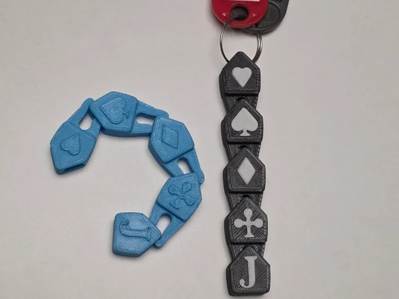 Retractable modular keychain fidget card colors