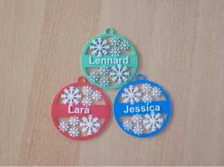 Individuale Weihnachtskugel