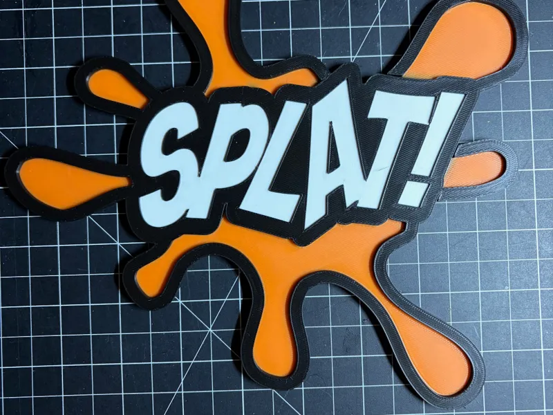 Comic Book SPLAT sign