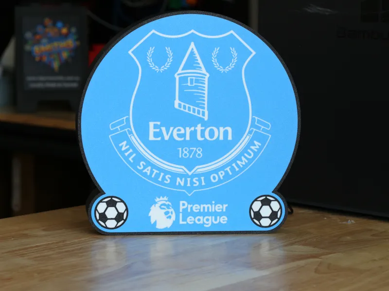 Everton EPL Football LED Light Box