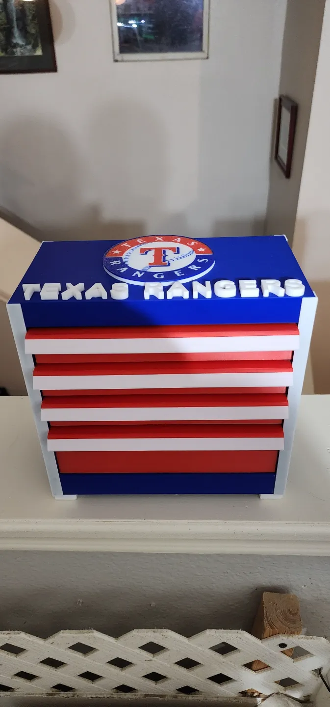 MLB Texas Rangers Toolbox - Free 3D Print Model - MakerWorld