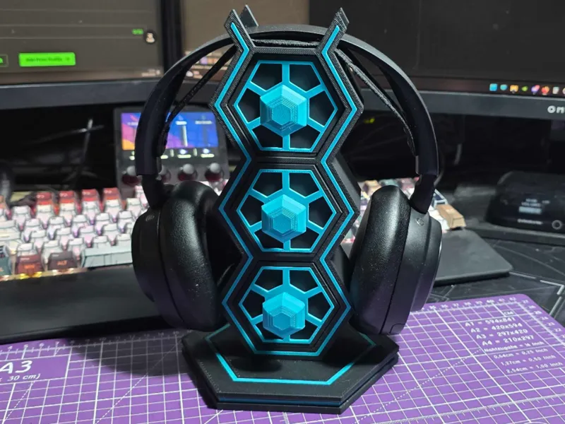 Headphone Stand with Drawers