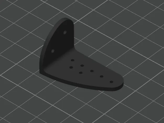 90 degree servo mount