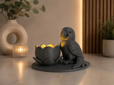 Parrot Led Tealight Holder