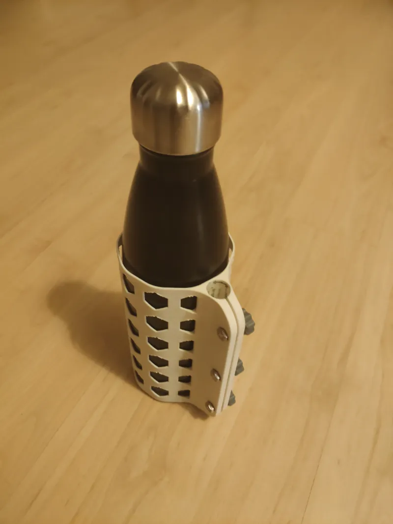 Thermos bottle holder for my sled (pulk)