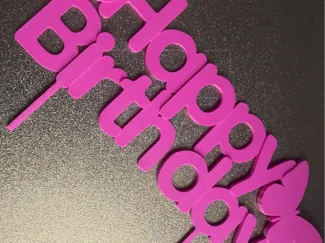 Birthday butterfly cake topper