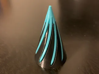 spiral cone impossible passthrough fidget toy