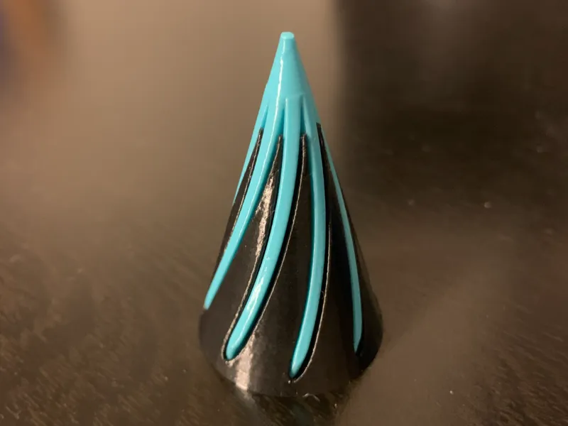 spiral cone impossible passthrough fidget toy