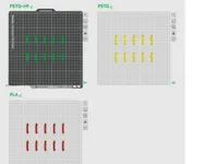 10 pieces PETG-HF, PETG, PLA