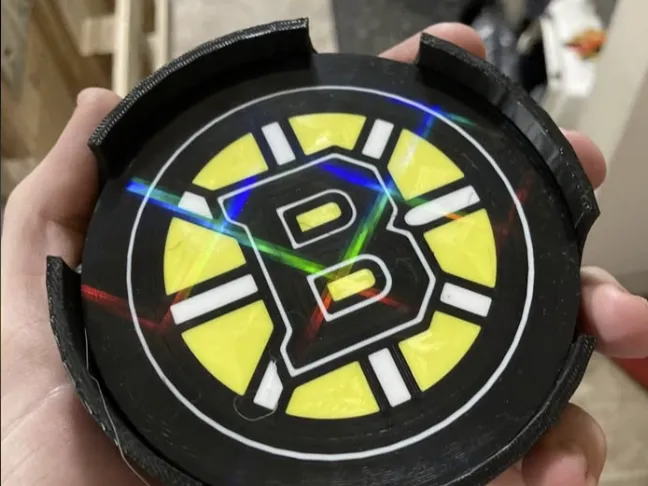 Boston Bruins Coaster set with holder