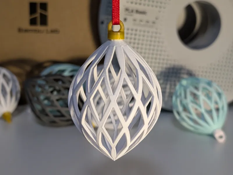 Double Pointed Hollow Christmas Bauble