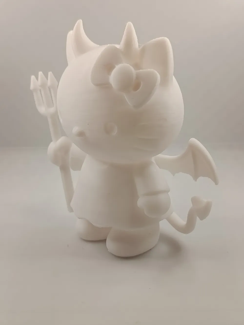 Demoniac Hello Kitty with Trident - Free 3D Print Model - MakerWorld