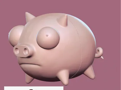 Invader Zim Pig Piggy Bank