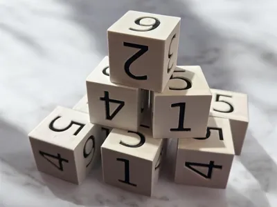 35mm Standard D6 Dice – Classic Style