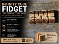 Infinity Cube Flush Fidget | 32g | Purge Friendly