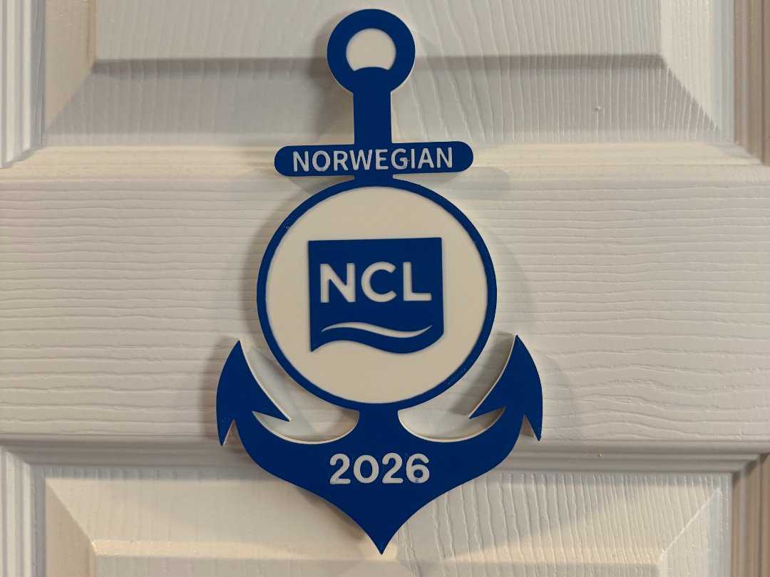 NORWEGIAN CRUISE ANCHOR DOOR SIGN 