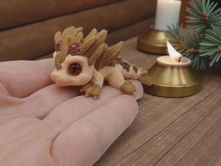 3D Tinys Glass Eye Baby Cheesecake Dragon